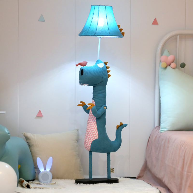 Jigudum Modern Dinosaur Metal/Fabric Floor Lamp