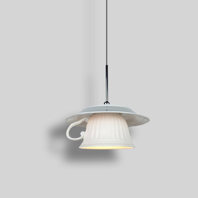 Nodanalo Nordic Tea Cup Ceramic Pendant Light Living Room