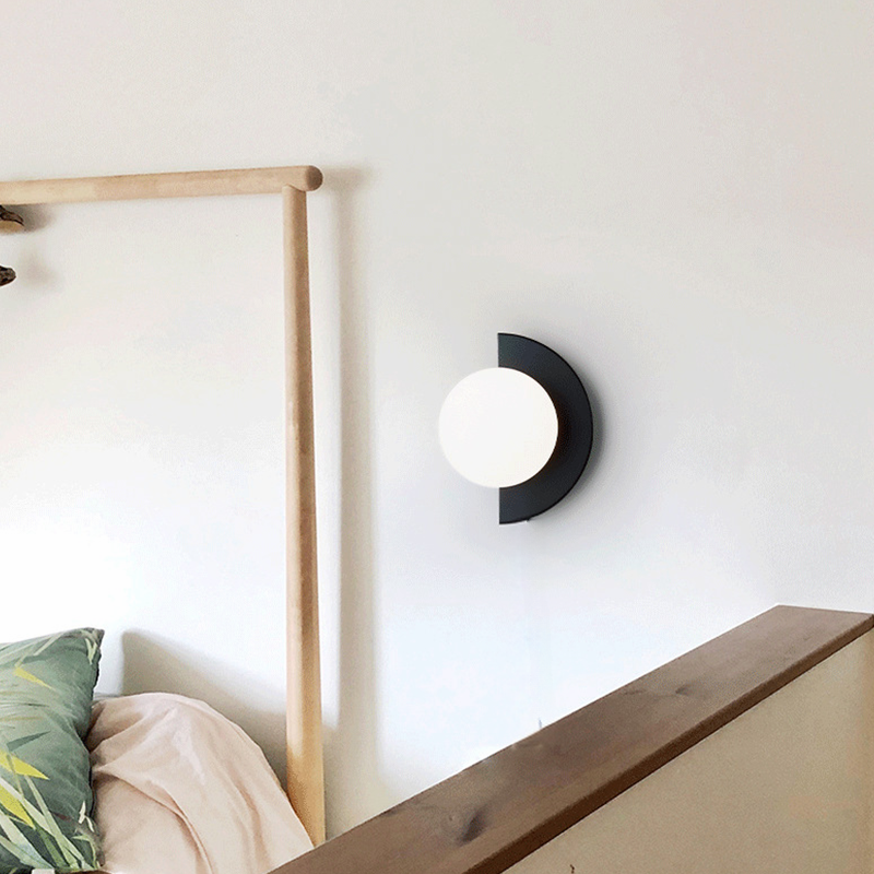 Solvire Wall Lamp Half Circle Globe-Relic Pieces