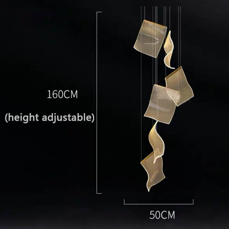 Melibami Luxury Artistic Chandelier, Gold