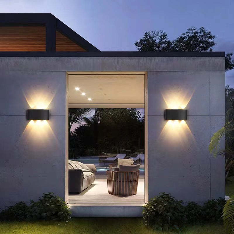 Nirex Wall Lamp Modern Rectangular Outdoor Water-wave-Relic Pieces