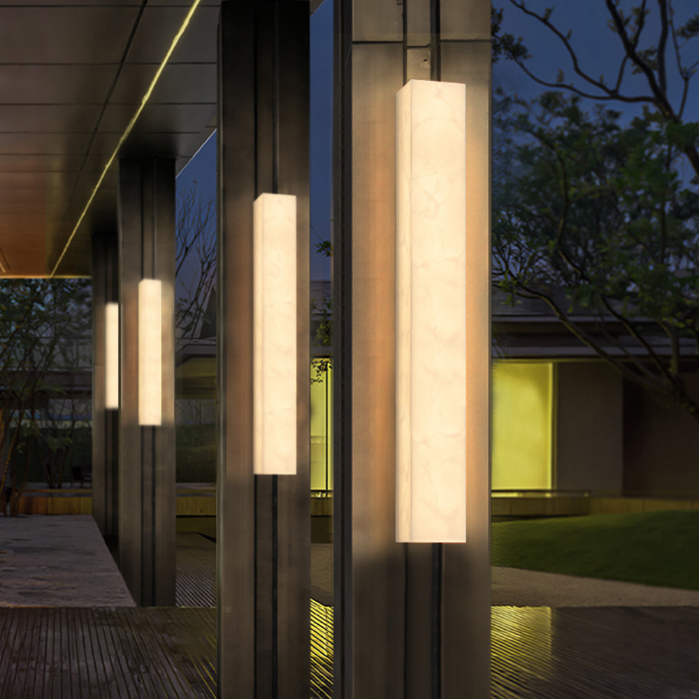 Marvex Wall Lamp Modern Rectangular Outdoor White-Relic Pieces