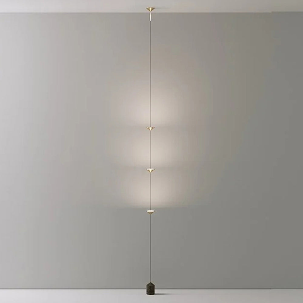 Ridotik Full-Length Minimalist Linear Floor Lamp, 3 Bulbs