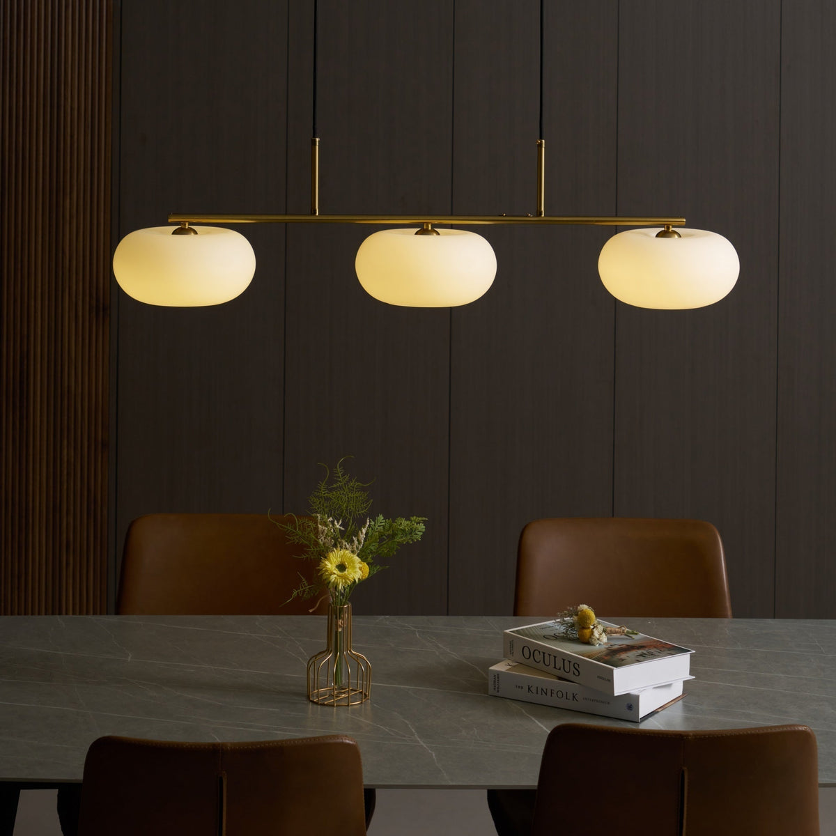 Girisud Cream Cluster Pendant Light 3 Heads
