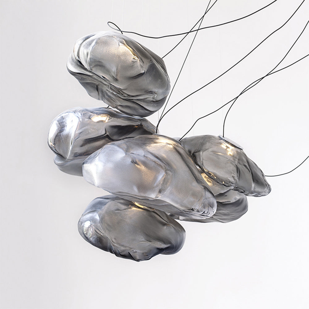 Colopuk Minimalist Spherical Glass Pendant Light, 3 Colour