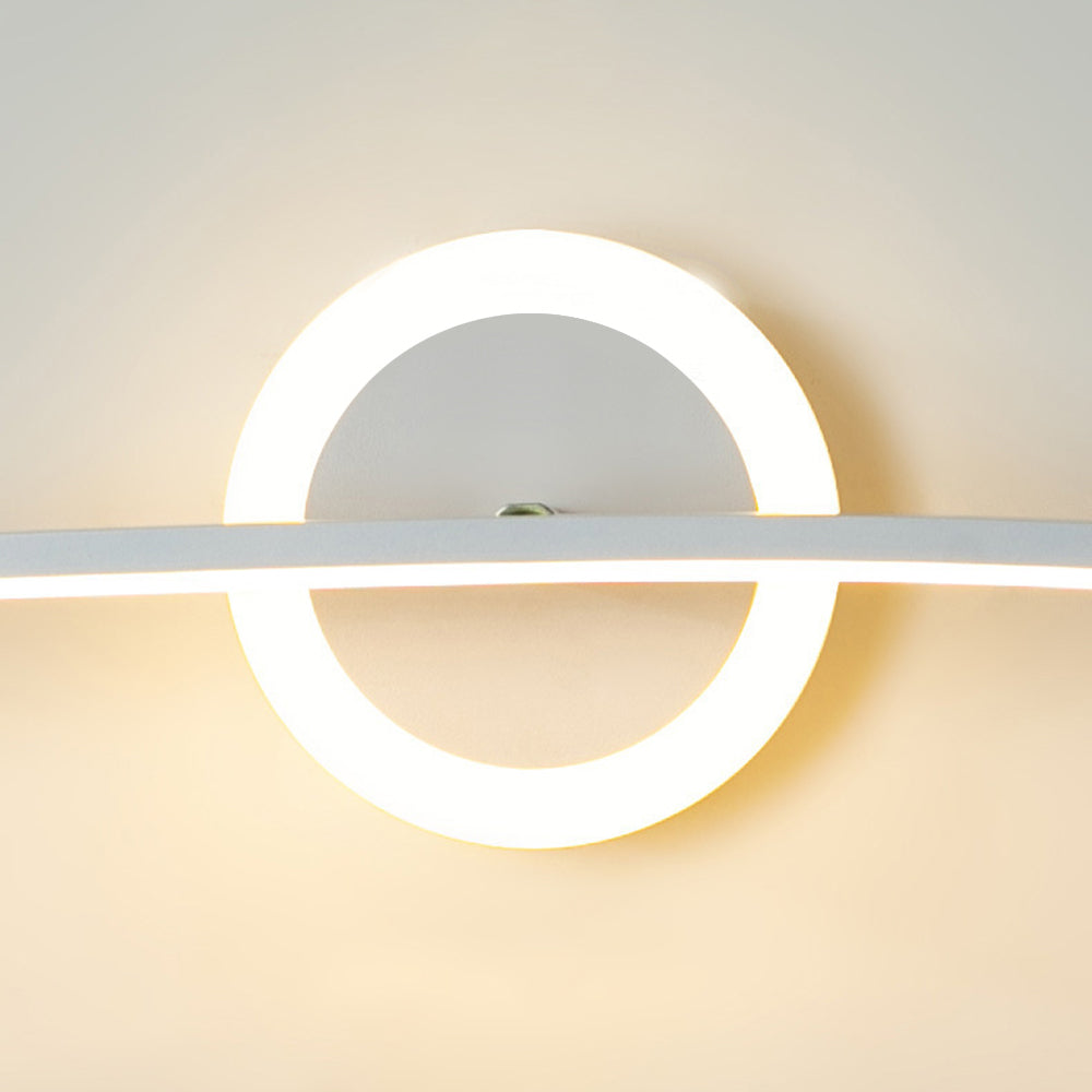 Zutatok Modern Linear Metal Wall Lamp, White
