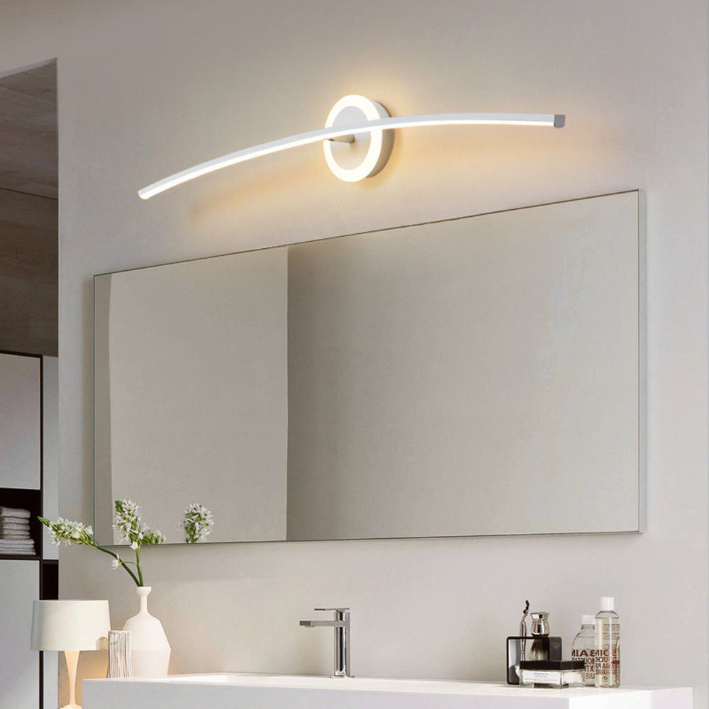 Zutatok Modern Linear Metal Wall Lamp, White