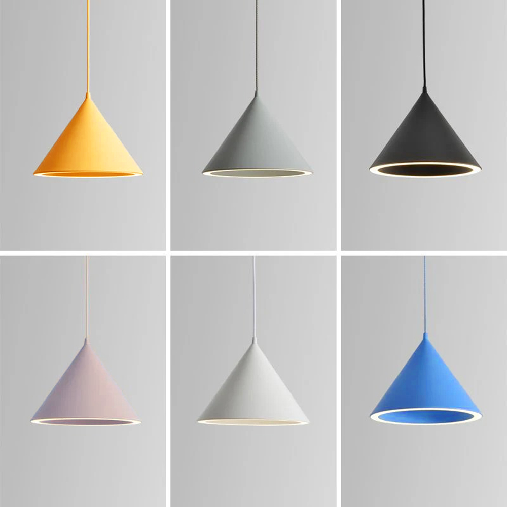 Nasapus Funnel-Shape Colourful LED Pendant Light
