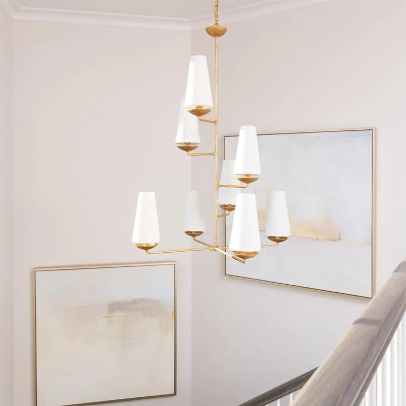 Warubis Vintage LED Chandeliers White Black Bedroom Kitchen