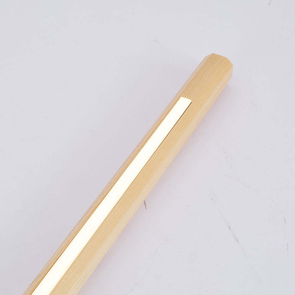 Jipelok Minimalist Linear Floor Lamp, Wood/, Living Room