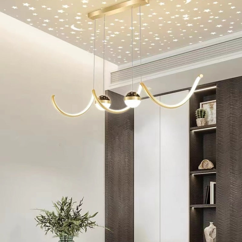 Sopebok Nordic Globe Wavy Metal/ Pendant Light