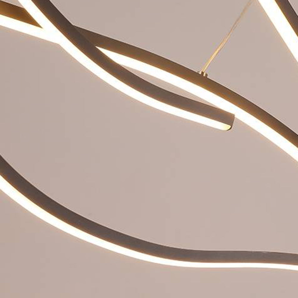 Misigat Modern Wave Pendant Light, 2 Colour