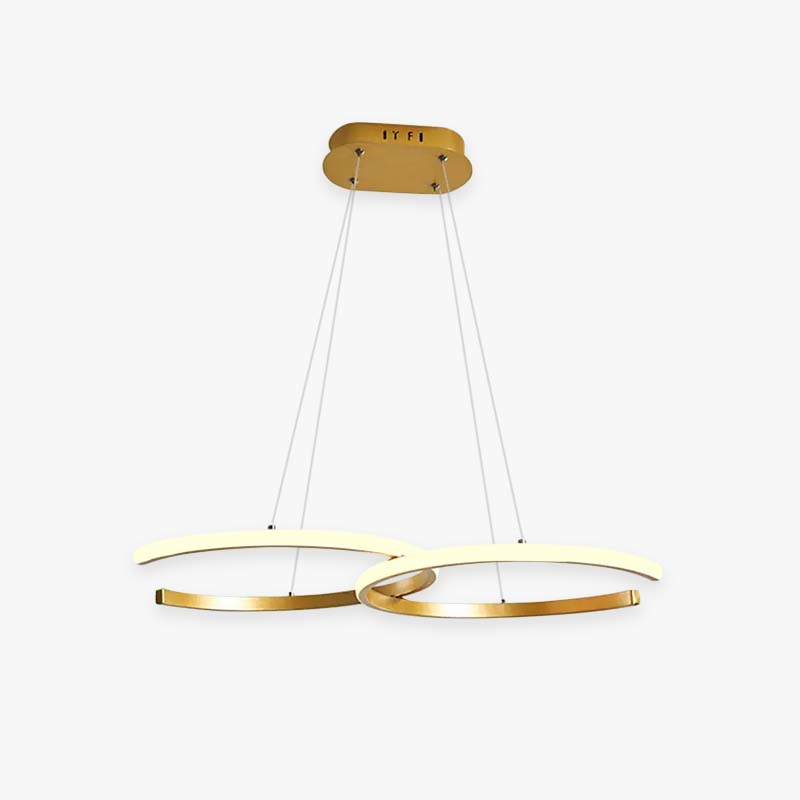 Hitosem Modern Minimalist Pendant Light, Double-C
