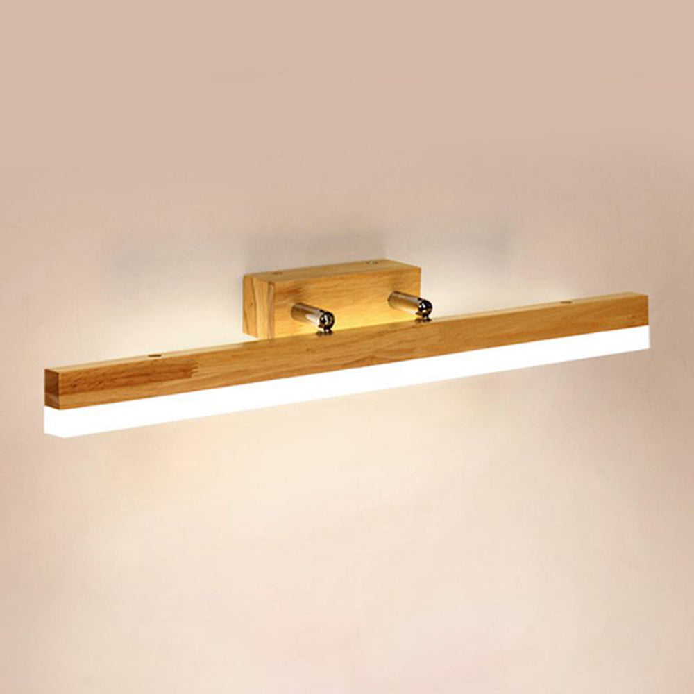 Cunodim Classic Wood Stretchable Mirror Vanity Bathroom Wall Lamp