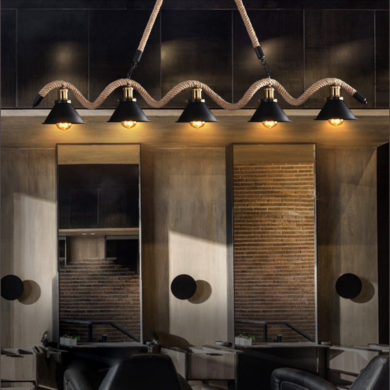 Mirikul Vintage LED Black Pendant Light Metal Dining Room/Cafe