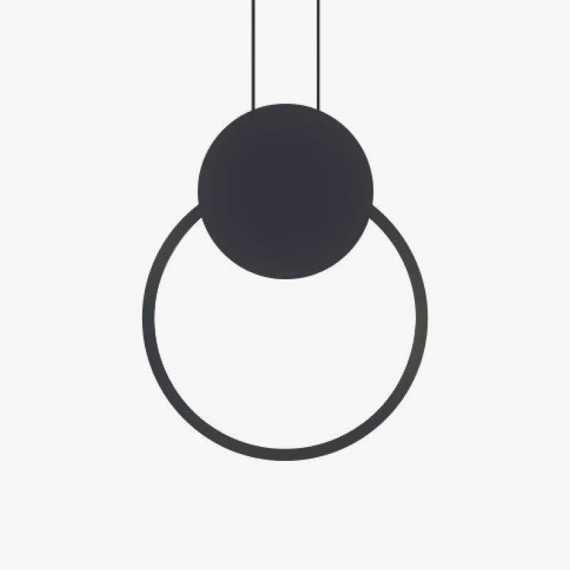 Kori Modern LED Pendant Light Black/White Living Room-Relic Pieces