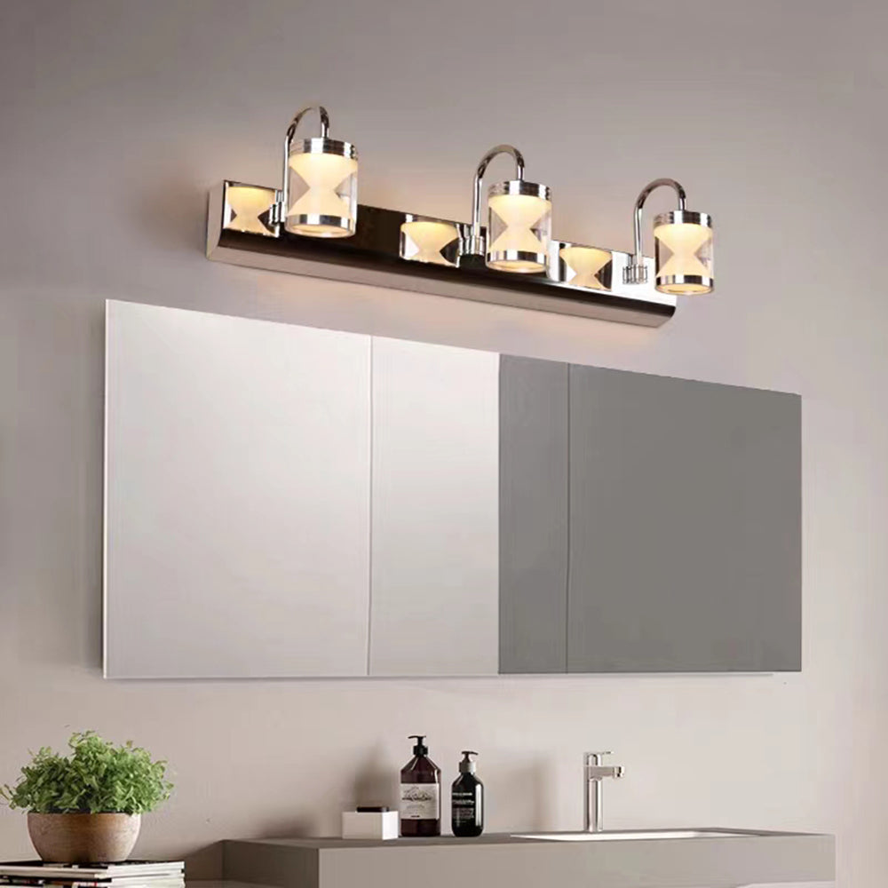 Nonapar Modern Lantern Metal/ Wall Lamp, Silver
