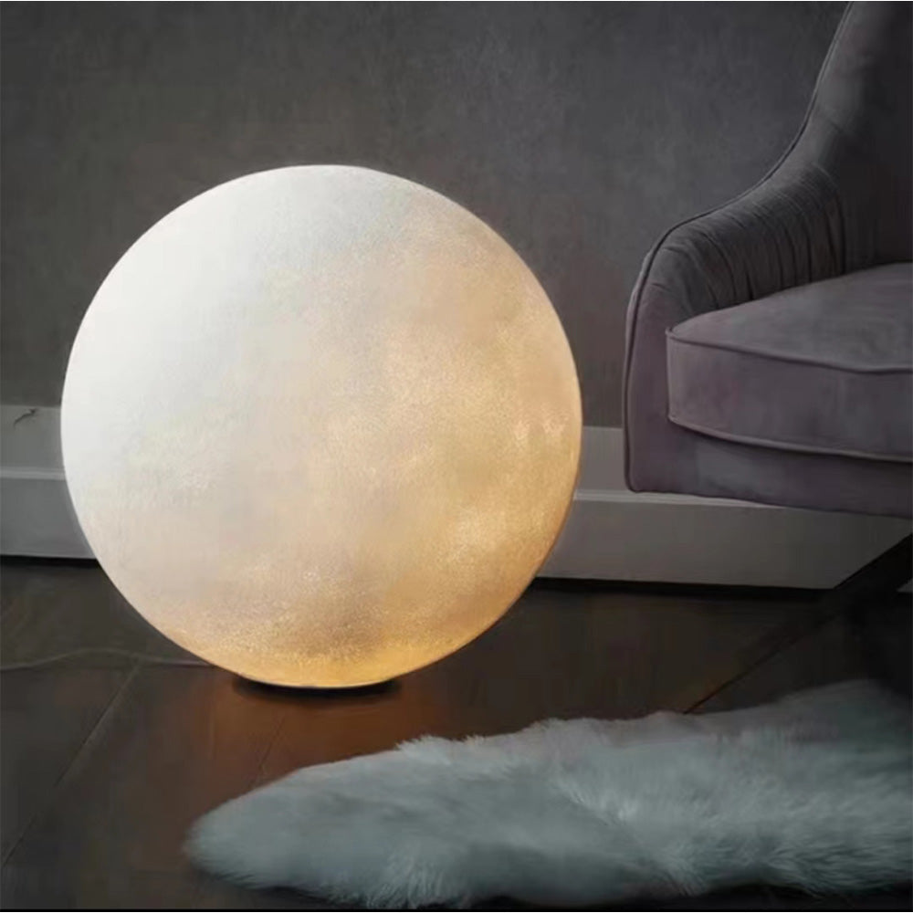 Kupipal Modern Decorative Dream Floor Lamp, Moon Globe, Resin, Bedroom