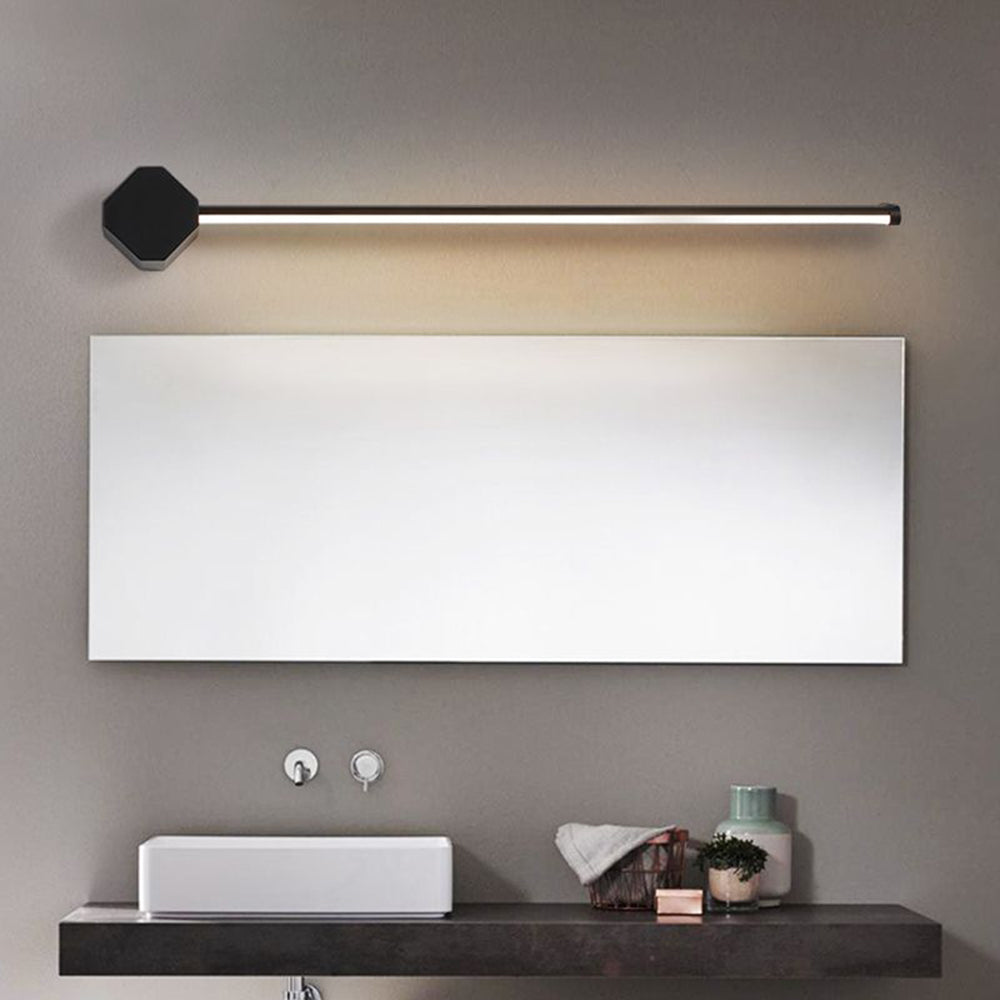 Tovilok Minimalist Square Linear Metal/ Wall Lamp, Black/White