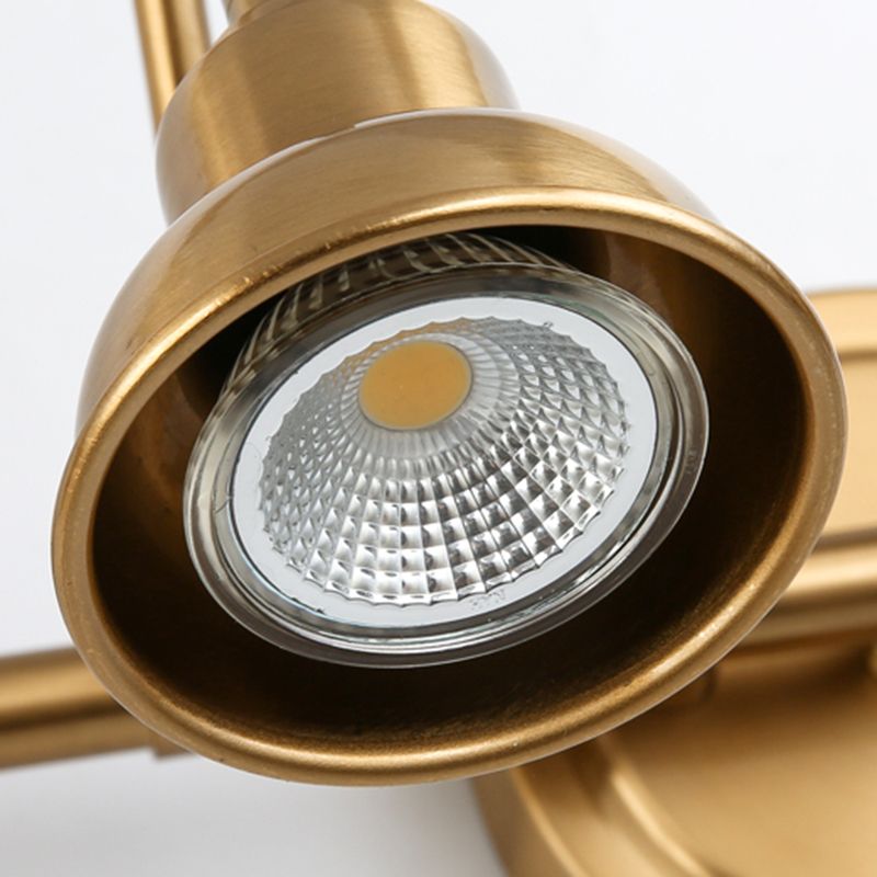 Zesopot Vintage Round Arc Vanity Wall Lamp, Gold, Bedroom