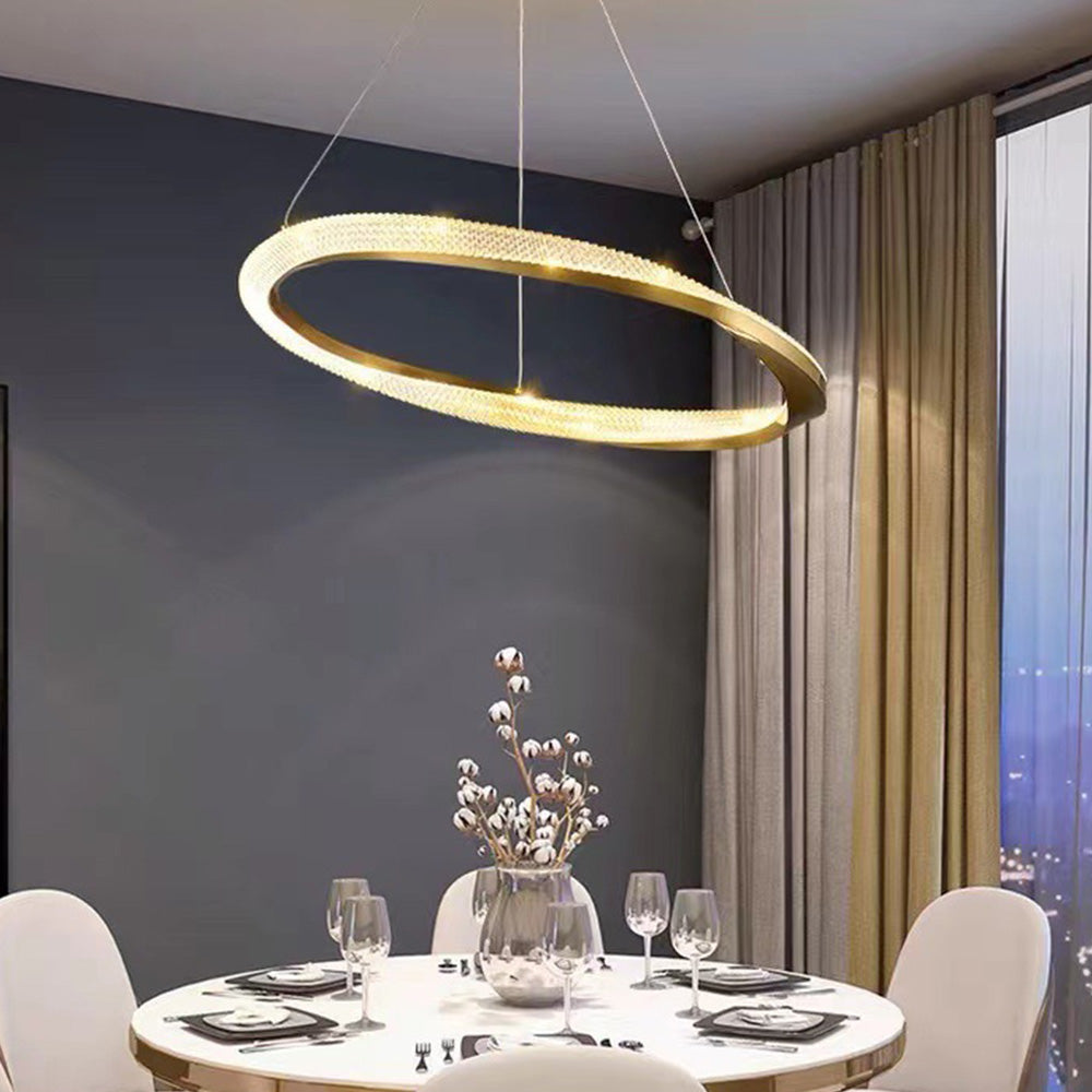 Cilavul Pendant Light, Aluminium & Arcylic, 1/2 Rings, 2 Color