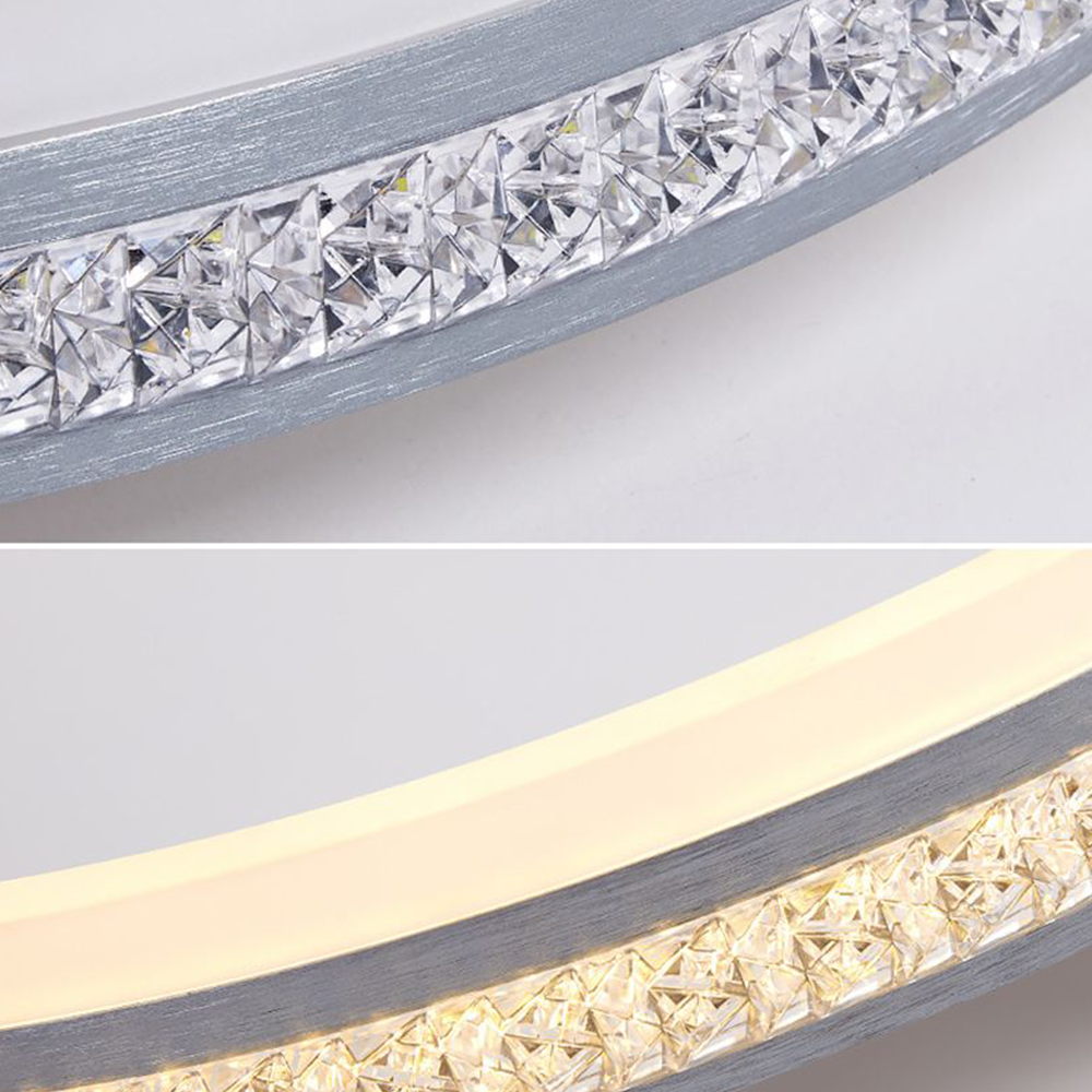 Pilodon Modern Ring Metal/ Flush Mount Ceiling Lights, Silver