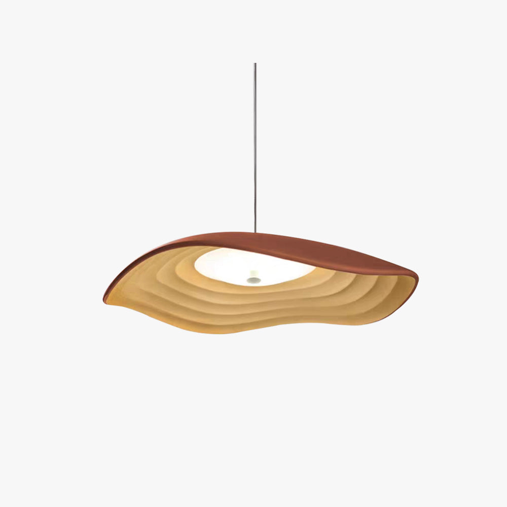 Mesumad Wabi-Sabi Resin LED Pendant Light, White/Orange/Black
