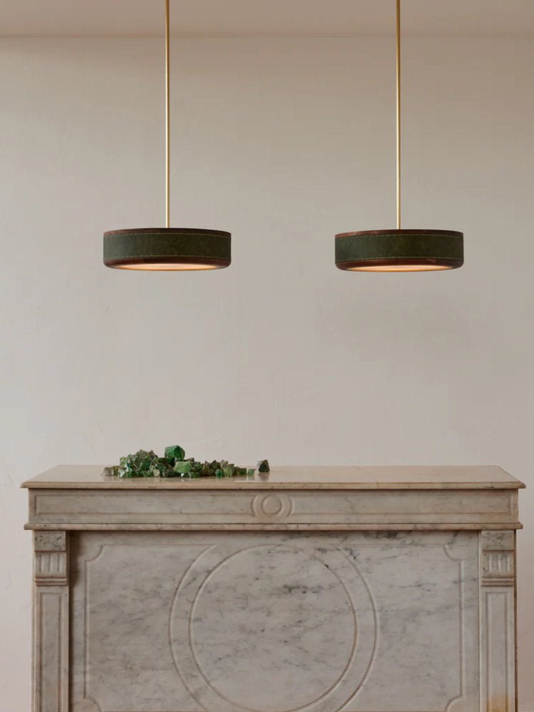Marlowe Crafted Leather Ceiling Light
