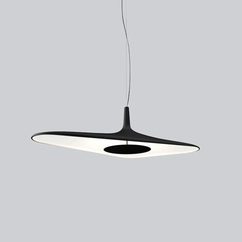 Hokupud Modern Minimalist ResinCreative Pendant Light, Black/White