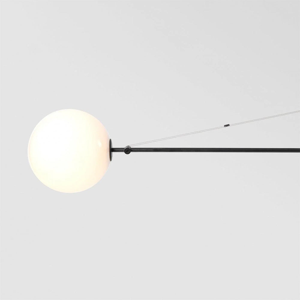Fakegod Minimalist Linear Mobile Pendant Light, Black
