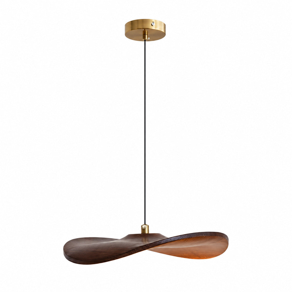 Lowenstone Wood Blade Chandelier