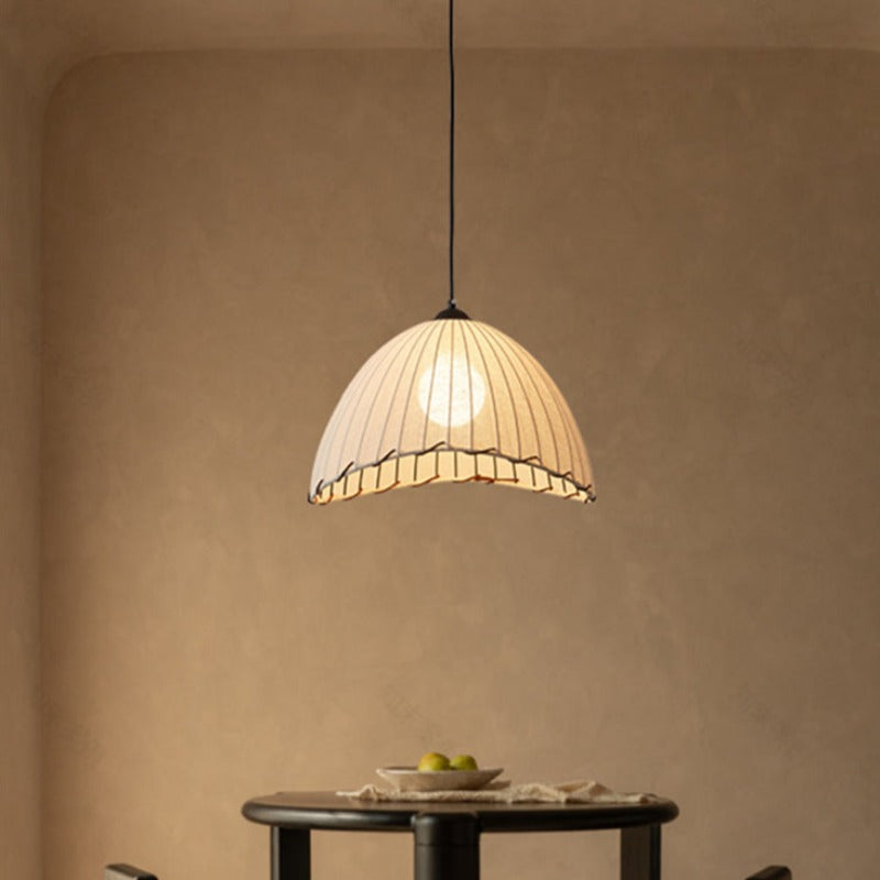 Numaban Boho Decorative LED Pendant Light Yellow Fabric Bedroom Restaurant