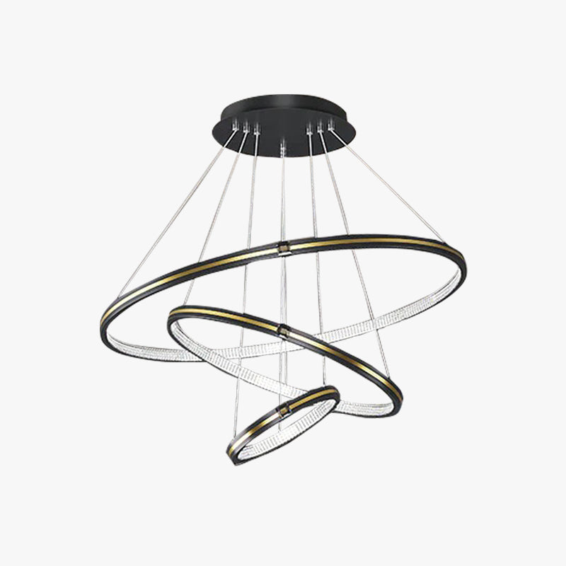 Pavunal LED Rings Adjustable Pendant Light For Living Room &Dining Room