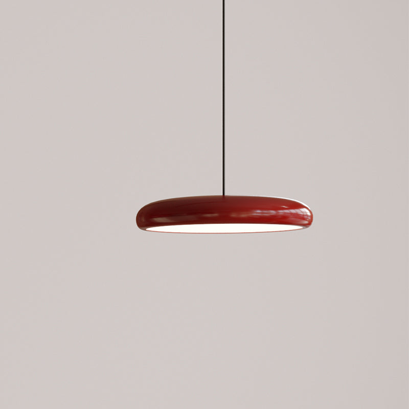 Sidarat Modern Minimalist Pendant Light Red Black Silver Metal Bedroom