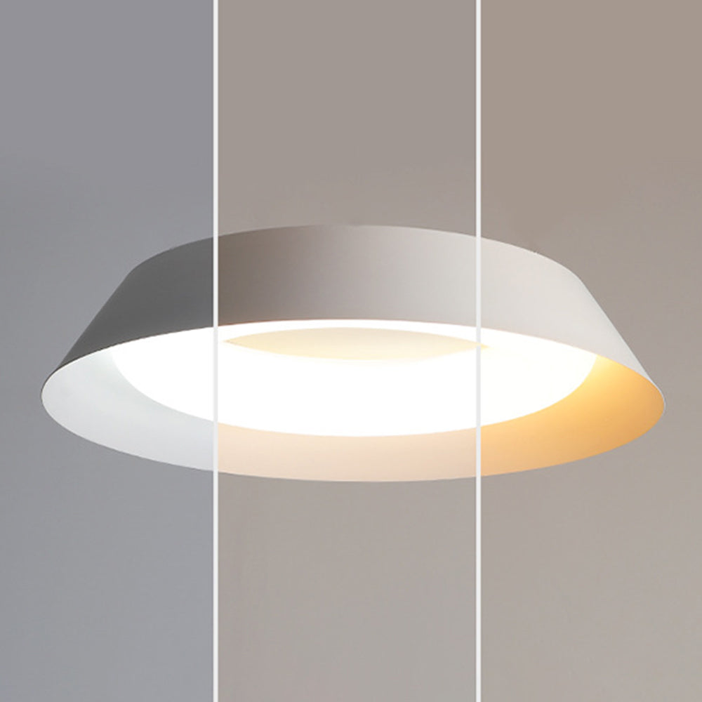 Sotesil Nordic Bowl Metal/ Flush Mount Ceiling Light, White
