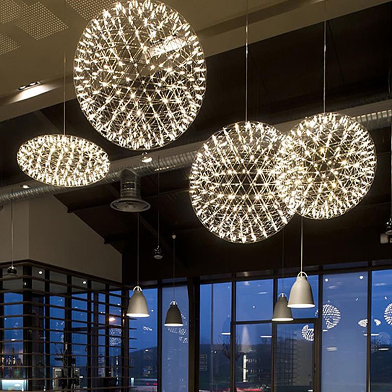 Bubovol Firework Art Deco Orbit Shade Pendant Light