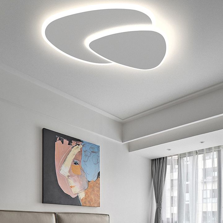 Corvian Ceiling Light White Geometric LED-Relic Pieces