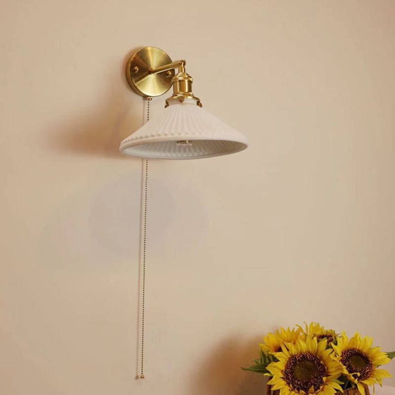 Funoked wrinkles Nordic Modern Dresser Wall Lamp