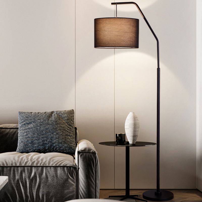 Voritis Cylinder Shape Floor Lamp, Over Arching Floor Lamp, Unique