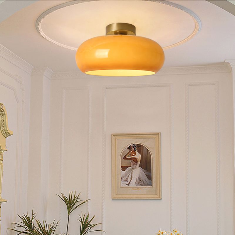Vensia Ceiling Light Glass Flush Mount-Relic Pieces
