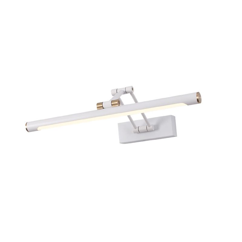 Hukatol Modern Adjustable Mirror Front Vanity Metal LED Wall Lamp, Black/White
