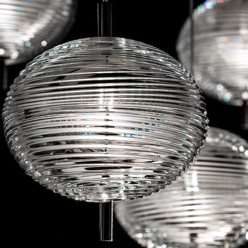 Mibiver Designer Art Modern Pendant Light, Black/Gold