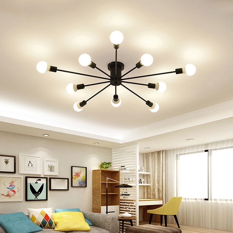 Dosutori Modern Globe Bubble Flush Mount Ceiling Light