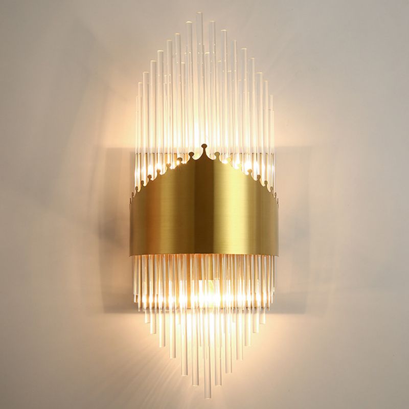 Muvorimo Luxury Gold Crystal Bedroom Bedside Wall Lamp