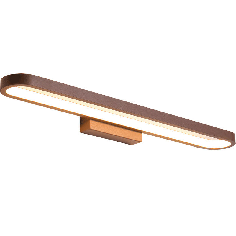 Auril Modern Wall Lamp Mirror Front, Curved, Black/Coffee-Relic Pieces