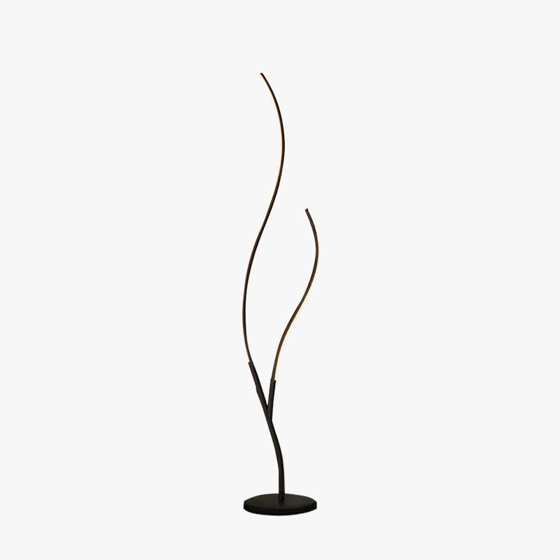 Vugored Modern Simple Floor Lamp, Black & White