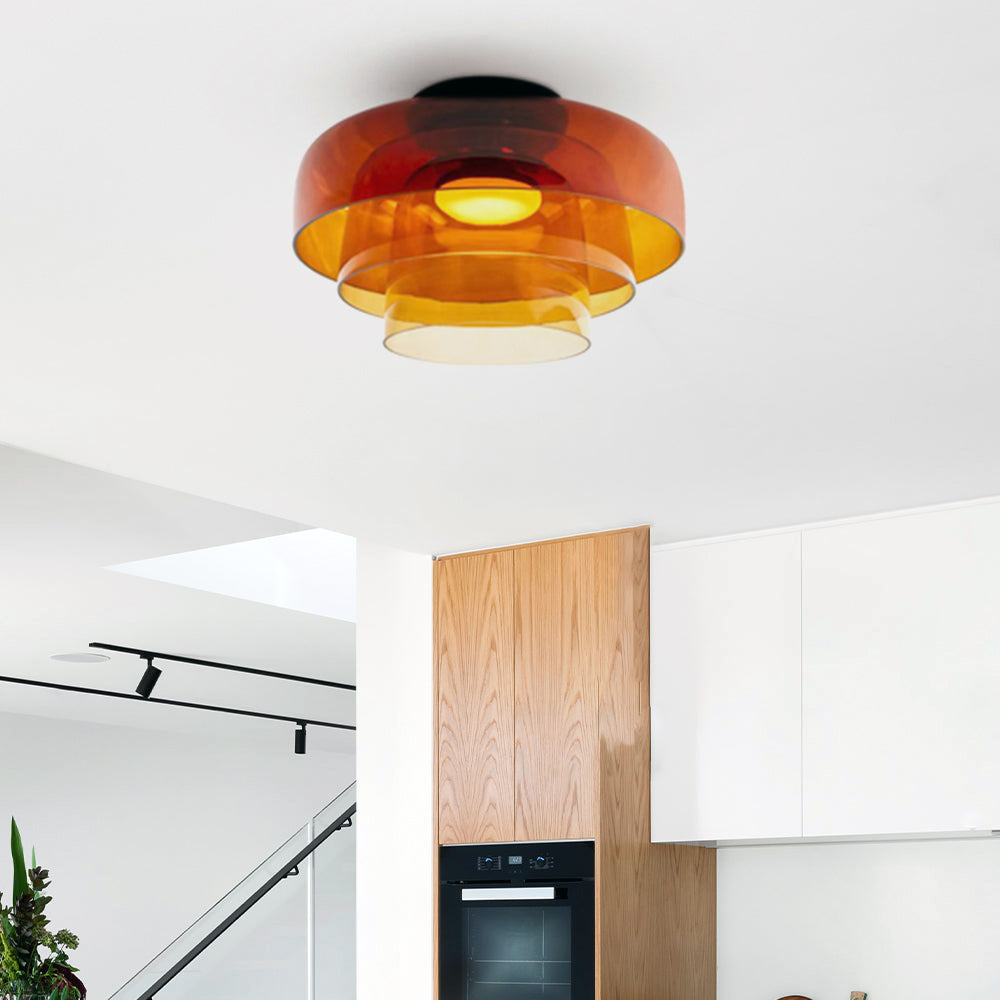 Rugogalu Modern Simple Creative Glass Flush Mount Ceiling Light