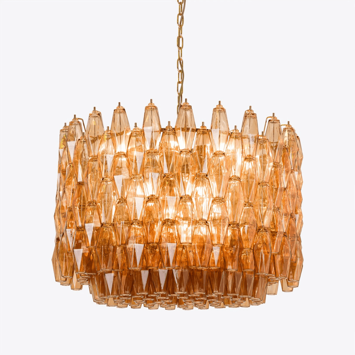 Sorrento Amber Drum Chandelier