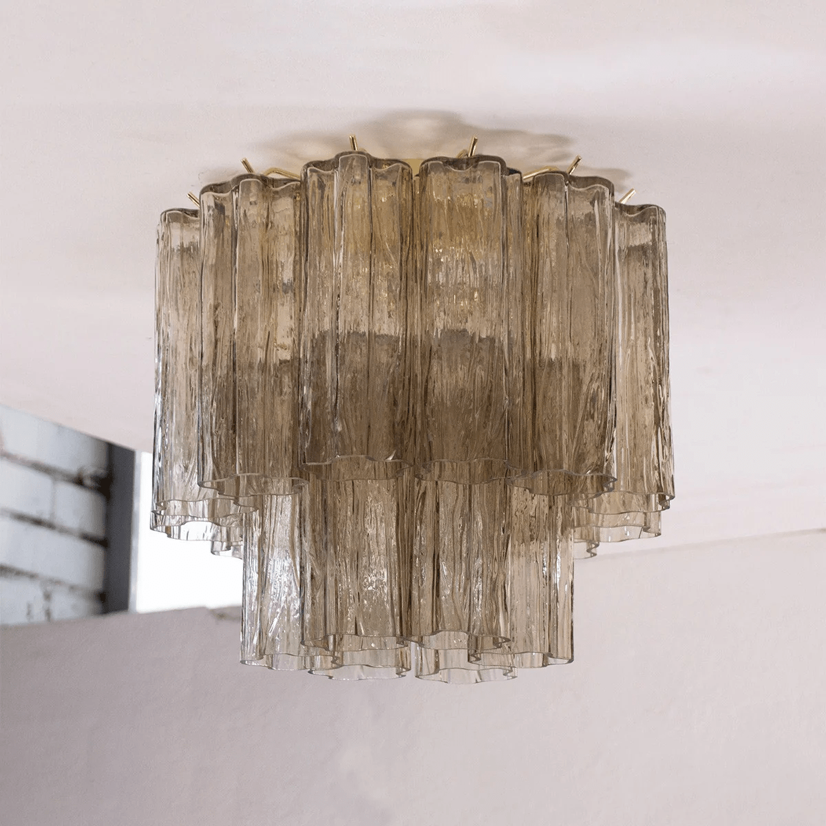 Serin Ceiling Lamp Pink Waterfall Style