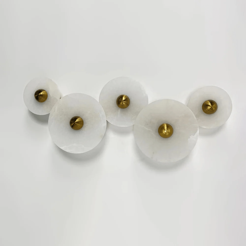 Albireria Minimalist Alabaster Ceiling Light